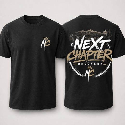 NeXt Chapter Recovery Duncan Back Print T-Shirt